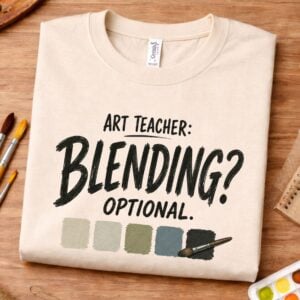 Painting techniques shirt featuring Blending Optional design