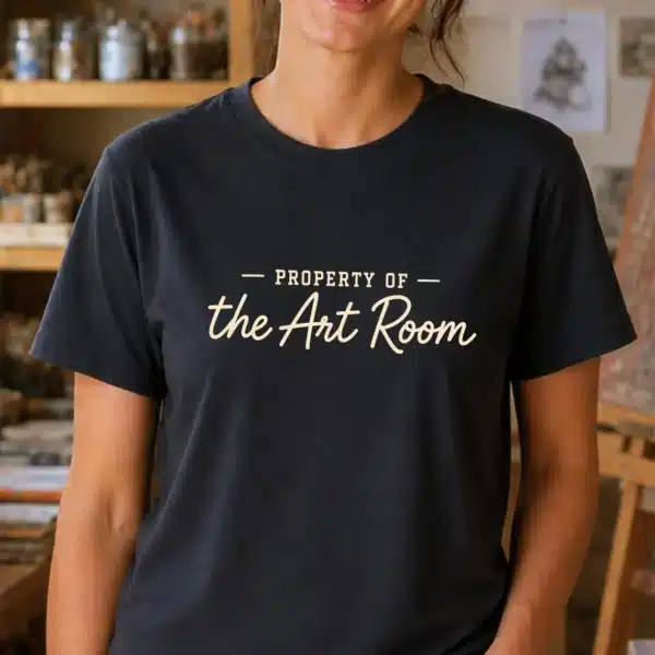 Art Teacher Gift Shirt – Property of the Art Room Inspirational Graphic Tee - Image 2