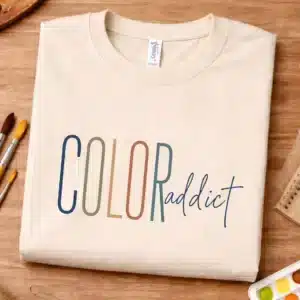 Color lover shirt featuring Color Addict typography design