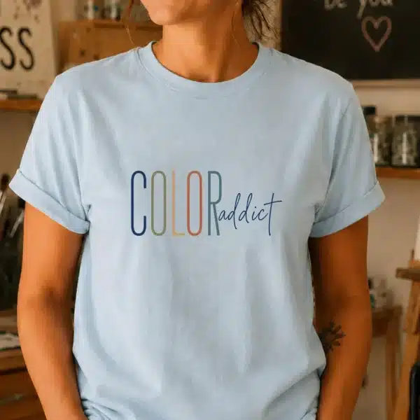 Color Lover Shirt – Color Addict Artist Inspiring Graphic Tee - Image 2