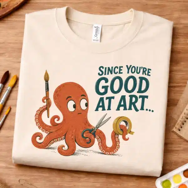 Art Teacher Humor Shirt – Since You're Good at Art Funny Tee - Image 3