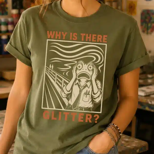 Glitter Shirt – Why Is There Glitter Funny Art Teacher Tee - Image 3