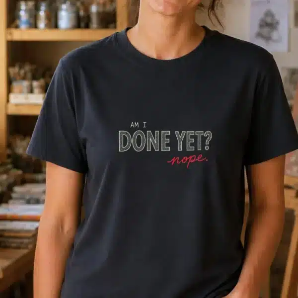 Funny Art Student Shirt – Am I Done Yet Nope Artist Tee - Image 2