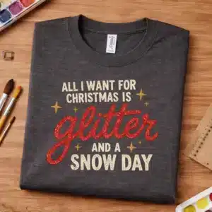 Christmas teacher gift featuring Glitter and a Snow Day