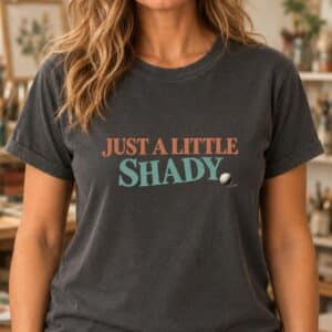 Art teacher shading shirt featuring Just a Little Shady