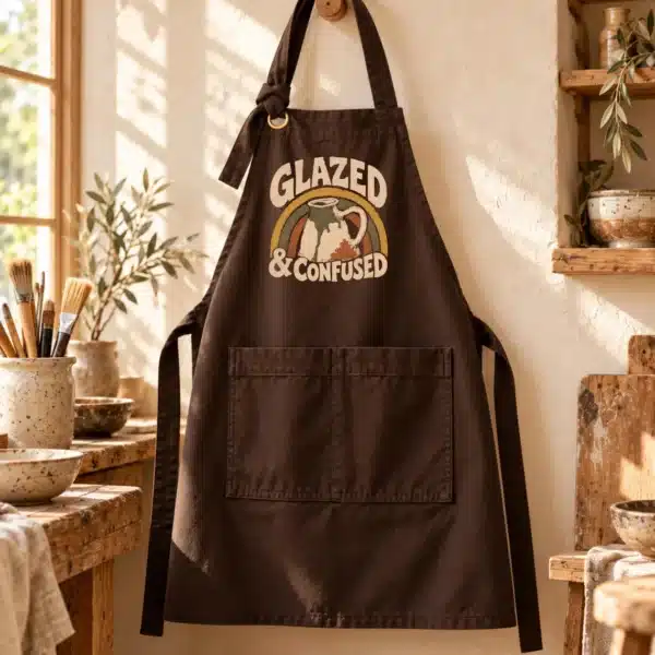 Funny Pottery Apron – Glazed and Confused - Image 4
