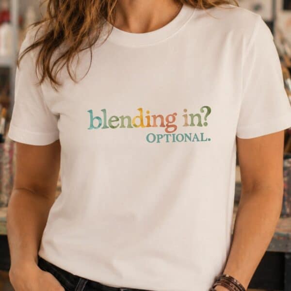 Art Teacher Color Theory Shirt – Blending In Optional Funny Art Teacher Shirt - Image 3