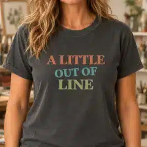 Funny artist quote shirt with colorful typography