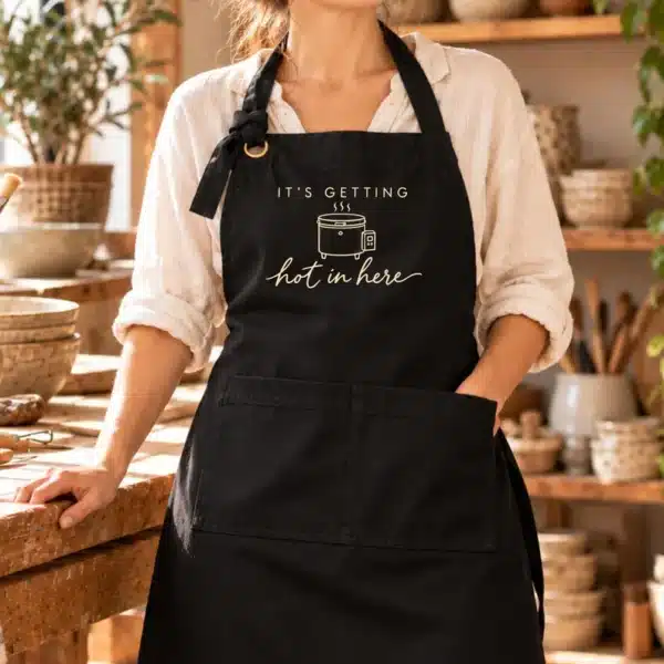 Ceramics Apron – It's Getting Hot in Here Kiln Funny Design - Image 2