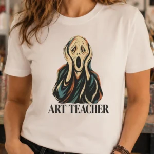 The Scream art teacher shirt inspired by Edvard Munch